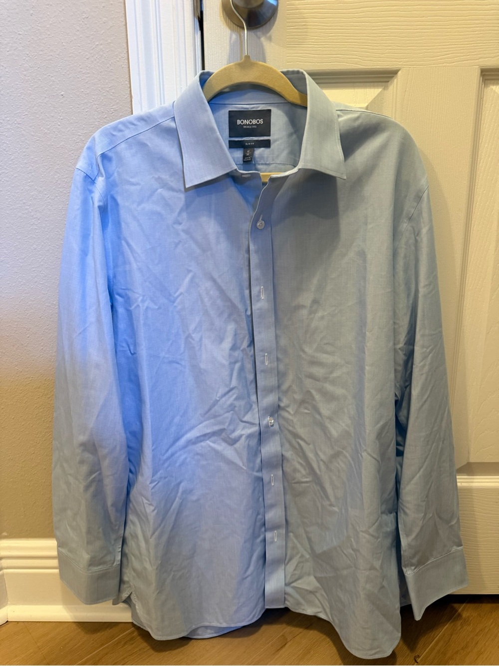Bonobos Light Blue Men's Dress Shirt - Classic Collared Button-Down